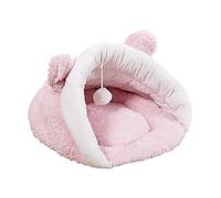 CHUNXVLI Cat Bed Dog Bed Pet Bed Cute Plush Pet Puppy Cave Bed Cat Sleep Bag Small Dog Cat Sleeping Bag Pet Tools Warm Slipper Shape Pet Bed For Dog Cat(Pink,45 * 35 * 25cm)