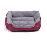 CHUNXVLI Cat Bed Dog Bed Pet Bed Dogs Bed For Small Medium Large Dogs Big Basket Pet House Waterproof Bottom Soft Fleece Warm Cat Bed Sofa House Pet Bed For Dog Cat(Wine Red,66 * 50cm)