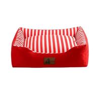 CHUNXVLI Cat Bed Dog Bed Pet Bed For Small And Medium Cats And Dogs Anti-Slip Bottom Washable Anti-Anxiety Fluffy Round Cat Bed Pet Bed For Dog Cat(D,80 * 60cm)