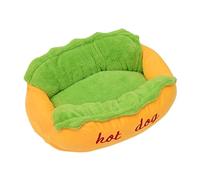 CHUNXVLI Cat Bed Dog Bed Plush Pet Bed Cute Hot-Dog Soft Pet Nest Cat Kittens Puppy Cave Bed Winter Warm Sleeping Playing Resting Bed Washable Mat Pet Bed For Dog Cat(70 x 60 x 23cm)