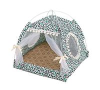 CHUNXVLI Cat Bed Dog Bed Princess Home Pet Bed For Dog Luxury Four Seasons Kennel House With Cat Cushion Bed Mats For Puppies Animal Bedding Pet Bed For Dog Cat(C,38 * 38 * 39cm)