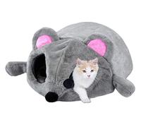 CHUNXVLI Cat Bed Dog Bed Soft Autumn Winter Dog House Warm Cat House Sofas Cartoon Mouse Shape Pet Nest Cat Tunnel Bed Windproof Pet Bed Pet Bed For Dog Cat
