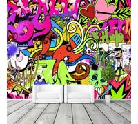 CHUNYAGOK Graffiti boy City Photo Wallpaper Wall Mural Street Culture Wallpaper Wall Mural Bedroom Corridor Children's Room Decoration
