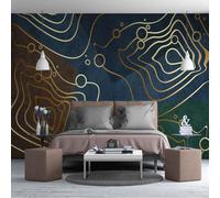 CHUNYAGOK Mural Wallpaper 3D Three-Dimensional Personality Abstract Geometry Luxury Mural Living Room Bedroom Home Decoration Removable Stickers
