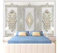 CHUNYAGOK Mural Wallpaper European Style 3D Gold Relief Living Room Bedroom Wallpaper Home Decoration Paper Painting 3D
