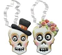 CHUNZAI Halloween Skull Cookie Cutter Set of 2-Piece