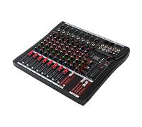 CHUOZI 16 Channel Mixer Sound Board Console, Professional Studio DJ Audio with Bluetooth USB, Ultra Low Noise KTV Adjust Music Atmosphere (16 Channel)