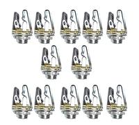 CHUOZI 3.5mm 1/8 inch Microphone Audio Mono TS Socket Female Connector Panel Mount Adapter 10pcs