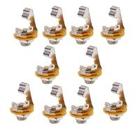 CHUOZI 3.5mm 1/8 inch Microphone Audio Mono TS Socket Female Connector Panel Mount Adapter 10pcs