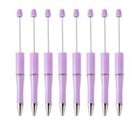 CHUOZI Elecrelive 20pcs Hot Pink Beaded Pens Plastic Black Ink Ballpoint Pen Blank Beadable Bulk for Students Teacher Office School Graduation Gift Supplies