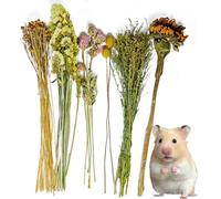 CHUOZI Natural Flower & Herb Habitat Mat for Hamster Sprays Flowers Bedding Mate Cage Pad Enrichment Decoration for Gerbil Dwarf Syrian Ferret Guinea Pig Mice (Grain Version)