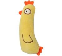 CHUOZI Yellow Chicken Plush Cat Cute Plush Cat Chew Crocodile Pet Kangaroo Chicken Animal Shape Mint Teaser Play Interactive Pet Supplies