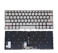 CHUOZSW HB UK LA Latin Backlit Keyboard for Lenovo for Yoga 9 14itl5 Notebook Backlight Hebrew pp4vb-uk v163420ek1-LA SN20T82268 SN20T82280 Laptop parts(UK Gold Light)