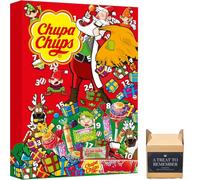 Chupa Chups Advent Calendar 2024-210g Assortment of Lollipops & Sweets | Fun & Festive Countdown with Delicious Daily Surprises for Kids & Adults Gift Idea