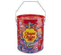 Chupa Chups Best of Lollipops Metal Canister - 150 150 Pack of 12 Rolls)