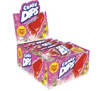 Chupa Chups Crazy Dips Strawberry lollipop 14 g carton 24 pcs