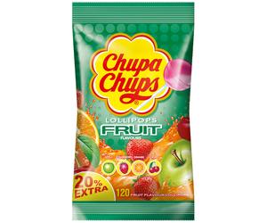 Chupa Chups Fruit Lollipops 120 Lollies in Refill Bag 1440g