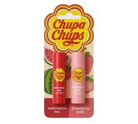 Chupa Chups Lip Balm Duo Watermelon & Peach Pulp 2 Pack Sealed