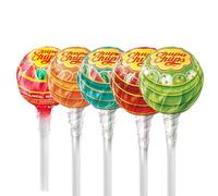 Chupa Chups Lollipops 20 Pcs - Assorted Fruity Flavours | Classic Hard Candy Sweets for Kids & Adults | Party Bag Filler, Christmas Stocking Filler