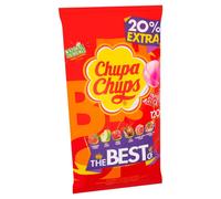 CHUPA CHUPS - The Best of Chupa Chups Lollipop Party Bag - 5 Classic Flavours - 120 Lollies