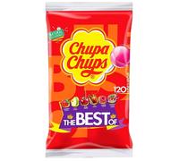 Chupa Chups Lollipops Assorted 6 Best Flavours 120 Lollies Party Bag Pack 1.44kg