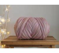 Chupa-Chups Melange* 100% Merino Wool Giant Yarn Extreme Arm Knitting Blanket Wool Tops Roving Wool for Dry and Wet Felting 50g - 4kg (4kg)