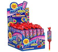 Chupa Chups Melody Lollipops, Strawberry Flavoured & Musical Sweets -12 PACK