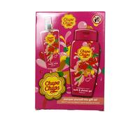 Chupa Chups Pamper Yourself Gift Set Body Mist,shower Gel +Sponge In White White 400ml