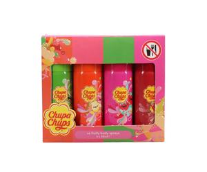 Chupa Chups So Fruity 4x50ml Body Spray Gift Set - Cherry, Melon, Tutti Frutti & Strawberry