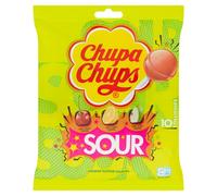 Chupa Chups Sour Assorted Flavour Lollipops 10 Pack
