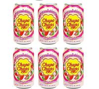 Chupa Chups Sparkling Soda Strawberry Cream Flavor 6 x 345ml