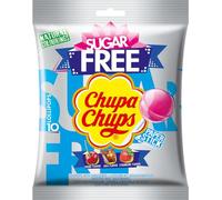 Chupa Chups Sugar Free 10 Lollies 110g Strawberry, Cola and Cherry
