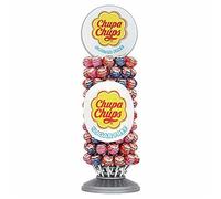 Chupa Chups Sugar Free Lollipop Carousel, Assorted Bulk Party Sweets, Suitable for Vegetarians - 120 Lollies