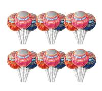 Chupa Chups Sugar Free Lollipops 3 Assorted Flavours, Pack of 18 (cola cherry strawberry) Confectionery Sweets Candy Suckers with Welari Thank You Card | (18pack)