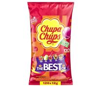 CHUPA CHUPS - The Best of Chupa Chups Lollipop Party Bag - 5 Classic Flavours - 120 Lollies