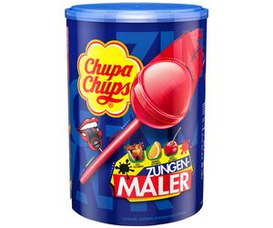 Chupa Chups Tongue Painter Cherry Orange Cola Fruity 100 Pack 1200g
