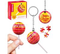 Chupa Chups X PieceRelax 3D Puzzle Keychain 24 Plastic Pieces for Adults - Chups My Flavor - Strawberry - Portable Key Ring, Accessories, Bag Charms, Unique Gifts for Puzzle Lovers [A3891]