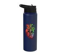 Chupacabra Heart Creepy Horror Stainless Steel Insulated Water Bottle