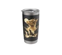 Chupacabra Howling at the Moon Meme Stainless Steel Insulated Tumbler