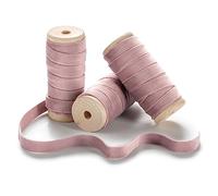 CHUQING Velvet Ribbon Dusky Pink, 10 mm Wide, Gift Ribbon Wedding Ribbon Fabric Ribbon Decorative Ribbon Wrapping, Wedding Christmas Decoration Party
