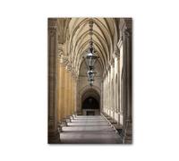 Church Architectural Wall Art Prints Posters Corridor Wall Art Picture Canvas Painting for Living Room Home Decor- 50x70cm No Framed