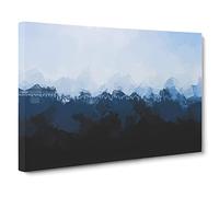 Church Beyond The Forest Canvas Print | Gallery Wrapped 30mm Frame Wall Art | 24x16 inches | Ready to Hang | Modern Landscape Picture | Living Room Bedroom Lounge Office