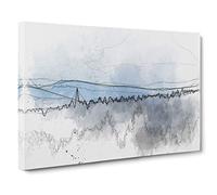 Church Beyond the Forest Sketch Canvas Print | Gallery Wrapped 30mm Frame Wall Art | 30x20 inches | Ready to Hang | Modern Landscape Picture | Living Room Bedroom Lounge Office