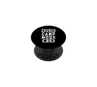 Church Camp Mode On - Fun Christian Camping Design PopSockets Adhesive PopGrip