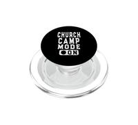 Church Camp Mode On - Fun Christian Camping Design PopSockets PopGrip for MagSafe