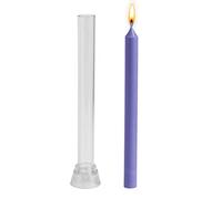 Church Candle Moulds,Plastic Pillar Candle Moulds for Candle Making,Long Pole Candle Making Mould Cylindrical Stripe Candlestick Mold for Soy Wax Wedding Dinner DIY Craft Supplies Home Decor