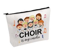 Church Choir Cosmetic Bag Choir is My Cardio Cosmetic Bag Choir Singer Makeup Bag Music Teacher Gift (Choir -b)