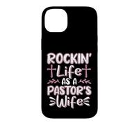 Church Christian Rockin Life As A Pastors Wife Appreciation Case for iPhone 14 Plus