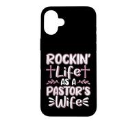 Church Christian Rockin Life As A Pastors Wife Appreciation Case for iPhone 16 Plus