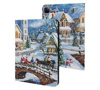 Church Christmas Cute Tablet Case No Pen Slot Lightweight Hard Protective Cover Compatible with Ipad 9th/ 8th/ 7th